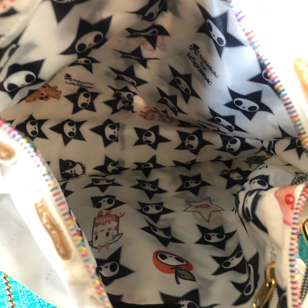 tokidoki LeSportsac White Nylon Exterior Crossbody Bag - Picture 9 of 9